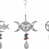 Styles * | Best Sale Gothic Gifts The Moon Crystal Lasercut Wiccan | Suncatcher