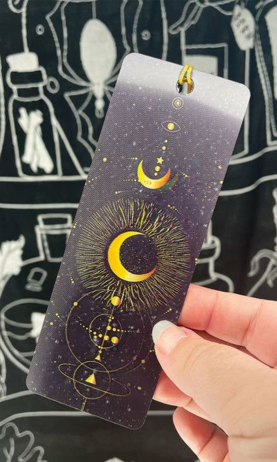 Styles * | Budget Gothic Gifts The Moon 3D Wiccan | Bookmark