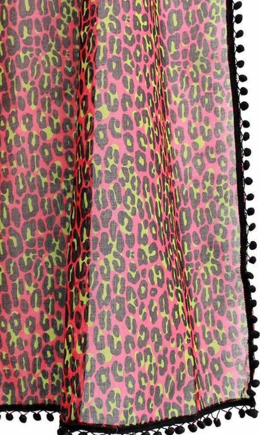 Homewares * | Budget Sourpuss Gothic Homewares Pink Leopard | Window Curtains*