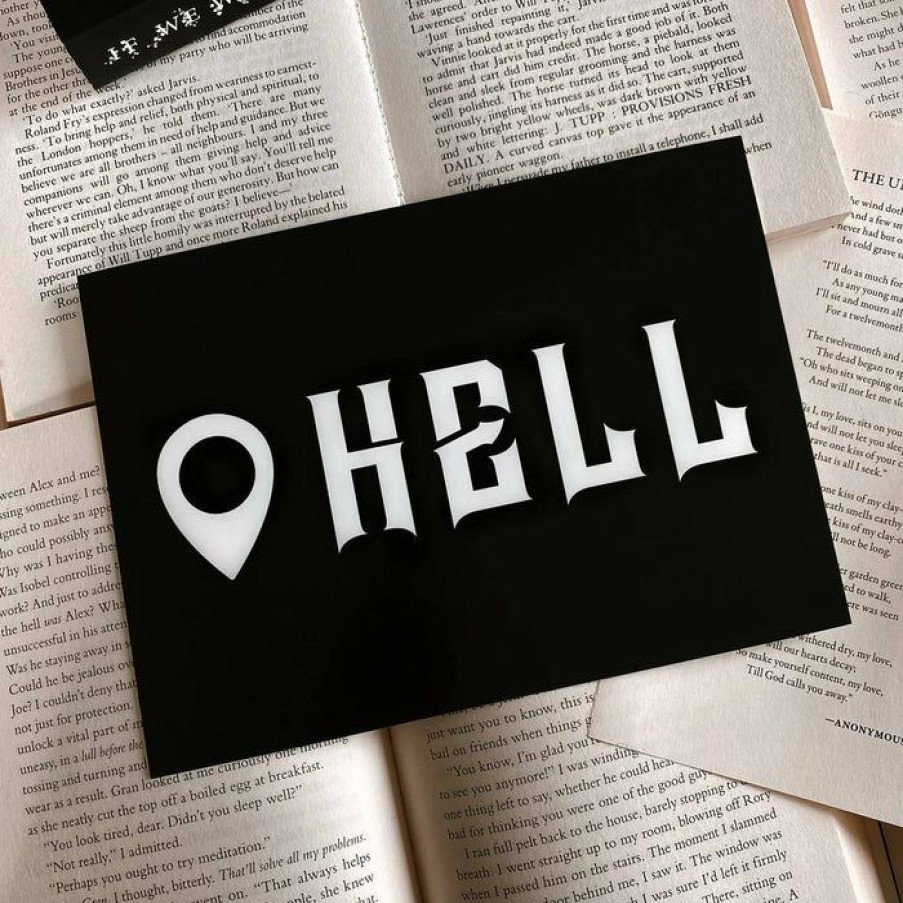 Homewares * | Brand New Ghosts Of October Gothic Homewares Location: Hell [A5] | Print