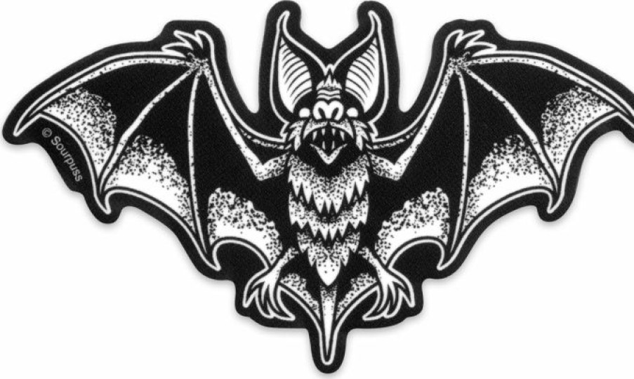 Styles * | Wholesale Sourpuss Bats Batt Attack Small | Sticker