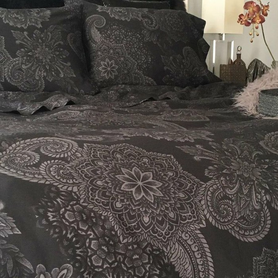 Accessories * | Best Deal Sin In Linen All Midnight Ink | King Duvet Cover