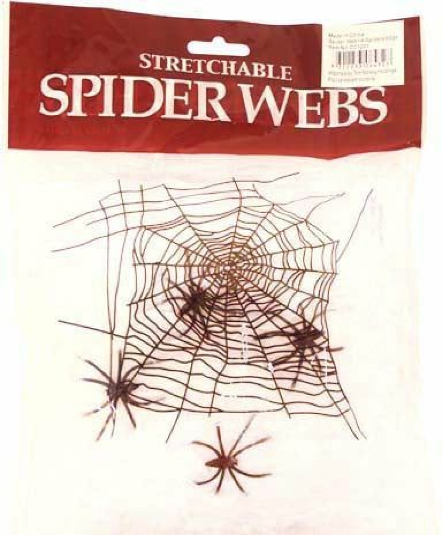 Styles * | Outlet Miscellaneous Halloween Spider Web With Spiders | Decoration