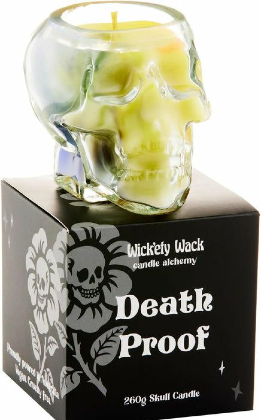 Homewares * | Promo Wick'Ety Wack Gothic Homewares Death Proof [Japanese Honeysuckle] | Candle