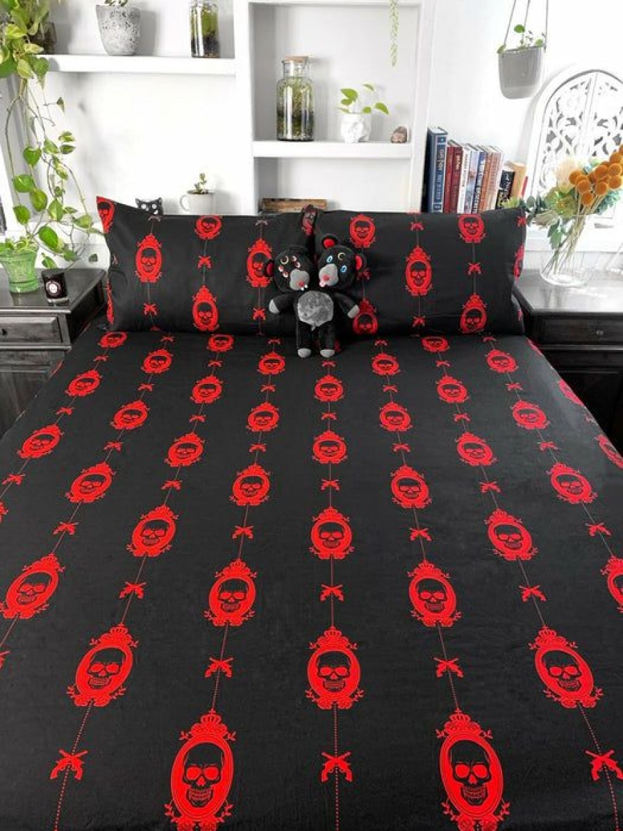 Homewares * | Best Pirce Hells Blankets Gothic Homewares Horror Nightmare | Queen Quilt Set