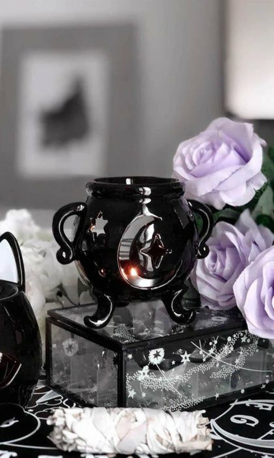 Homewares * | Best Deal Killstar Gothic Homewares Cauldron | Oil Burner