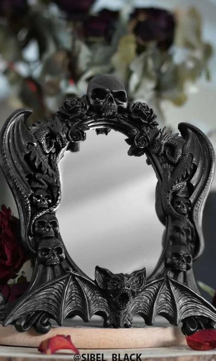 Styles * | Best Deal Alchemy Gothic Bats Nosferatu | Mirror