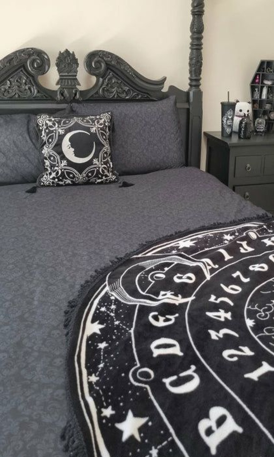 Homewares * | Promo Hells Blankets Gothic Homewares Eternal Underworld | King Quilt Set