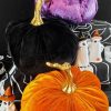 Styles * | Coupon Gothic Gifts Halloween Plush Velvet | Pumpkin Decor Set*