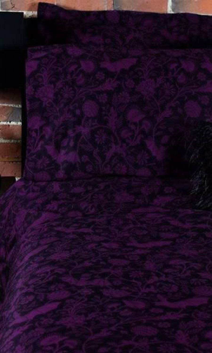 Styles * | Buy Sin In Linen Bats Elysian Fields [Purple] | Standard Pillowcase Set