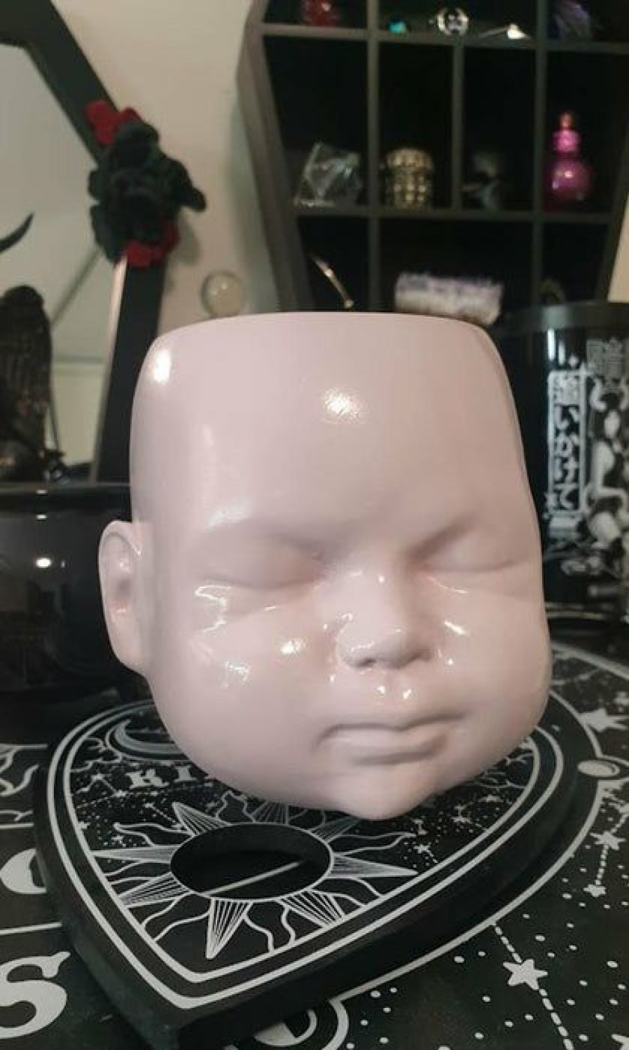 Homewares * | Outlet The Blackened Teeth Gothic Homewares Baby Doll [Babyskin] | Pot*