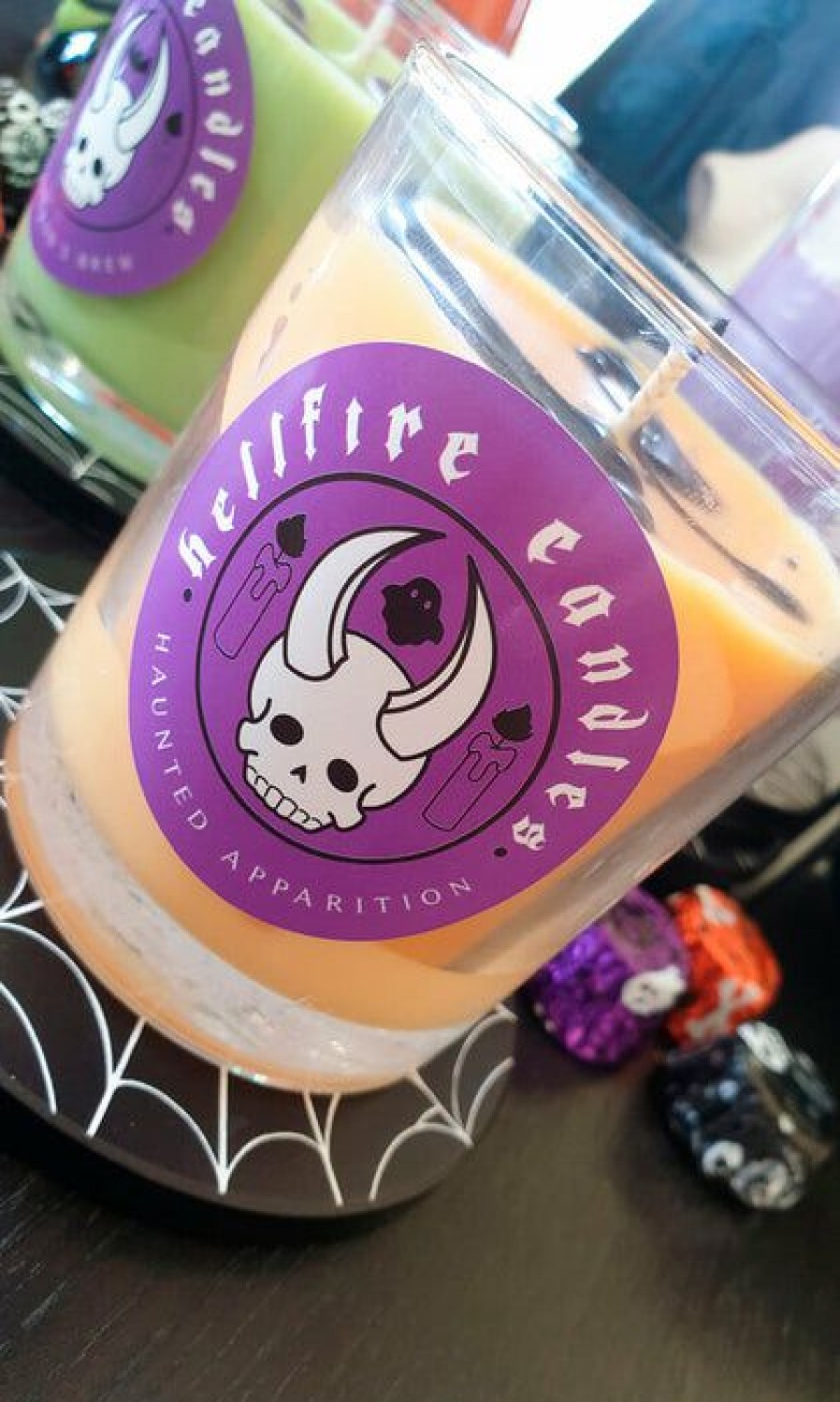 Homewares * | Wholesale Hellfire Candles Gothic Homewares Haunted Apparition [Pumpkin Spice] | Candle