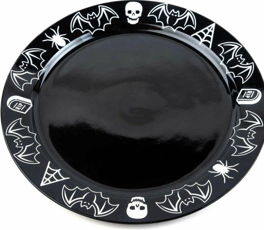 Styles * | Best Deal Sourpuss Bats Creepy & Cute | Plate