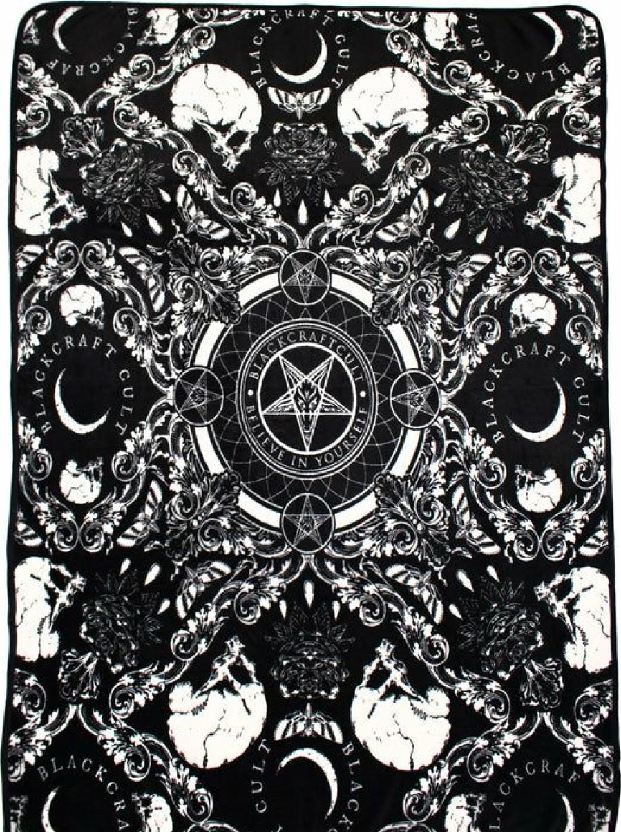 Homewares * | Brand New Blackcraft Gothic Homewares Baroque | Throw Blanket