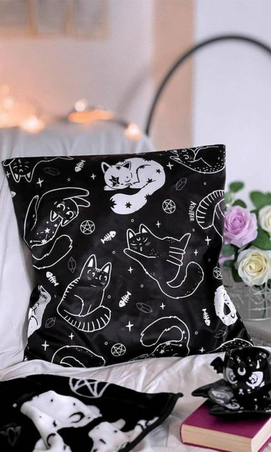 Styles * | Hot Sale Killstar Cats Catnap | Cushion Cover