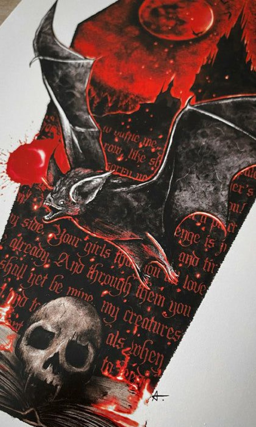 Styles * | Coupon Ghosts Of October Bats The Bat [A4] | Print