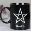 Homewares * | Budget Gothic Gifts Gothic Homewares Blessed Be Pentagram | Mug