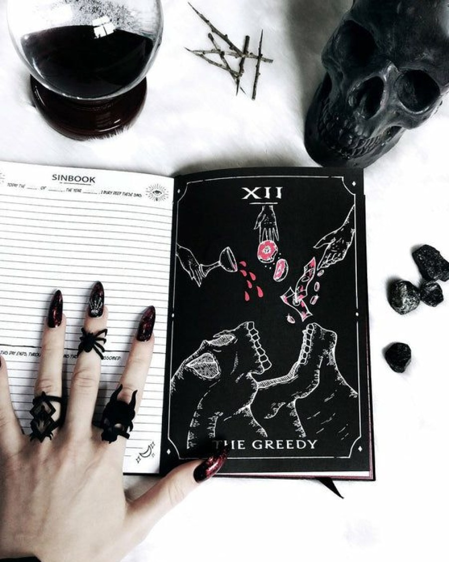 Homewares * | Best Sale Rogue And Wolf Gothic Homewares Sinbook | Journal