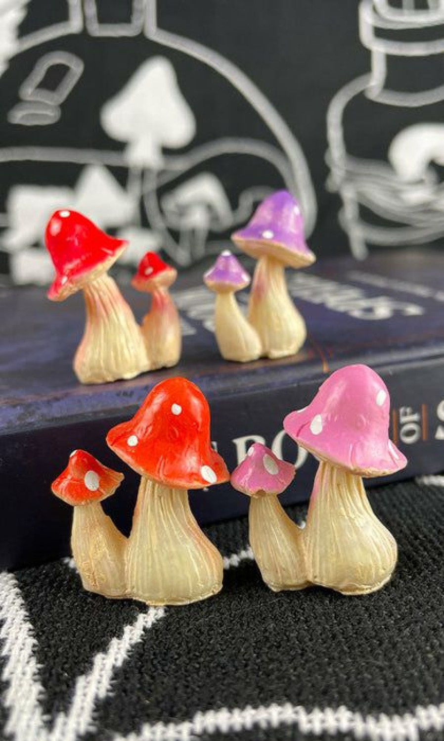 Homewares * | Best Sale Gothic Gifts Gothic Homewares Miniature | Mushrooms