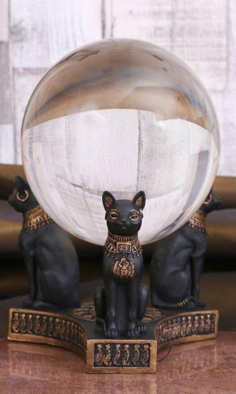 Styles * | Promo Nemesis Now Cats Bastet'S Honour | Crystal Ball Holder