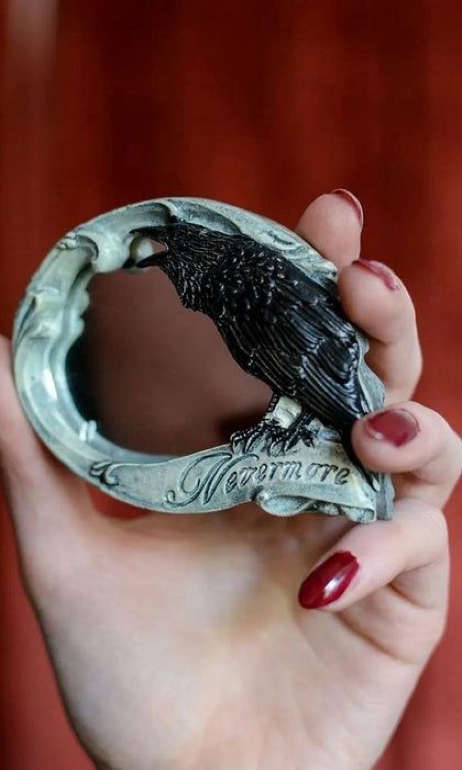 Homewares * | Promo Alchemy Gothic Gothic Homewares Nevermore | Compact Mirror