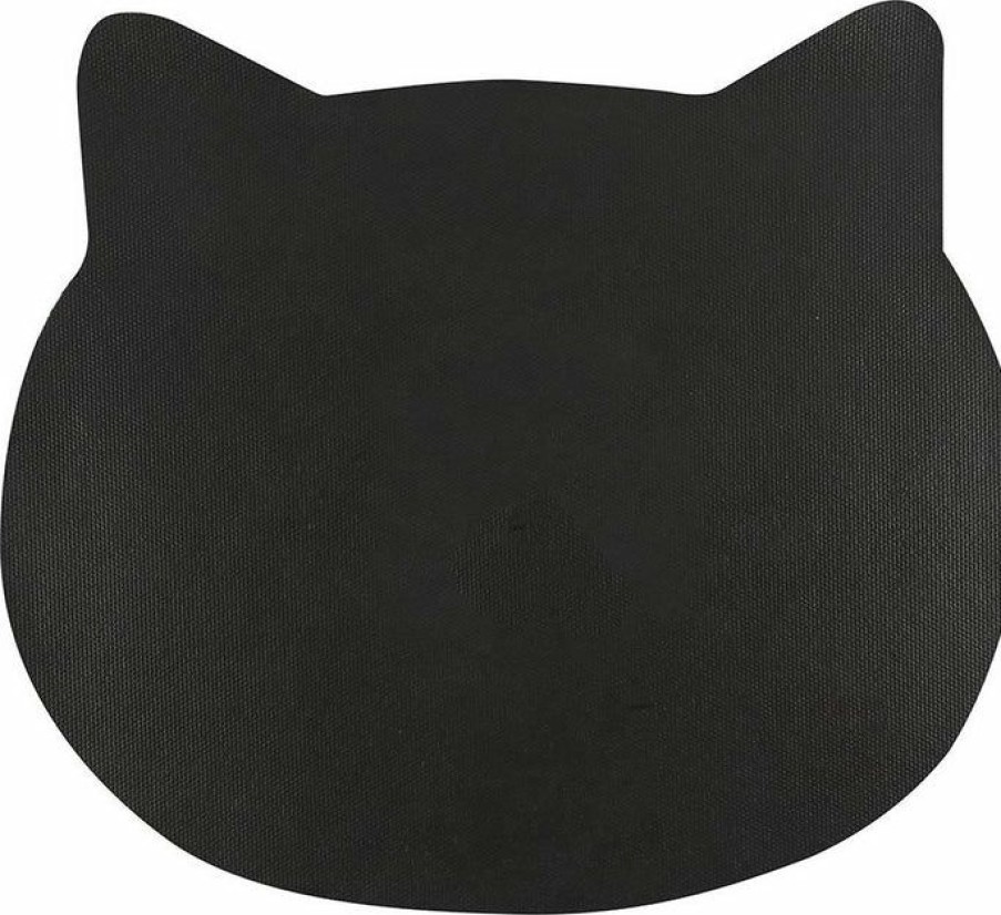 Homewares * | Hot Sale Gothic Gifts Gothic Homewares Black Cat Lady Shaped | Door Mat