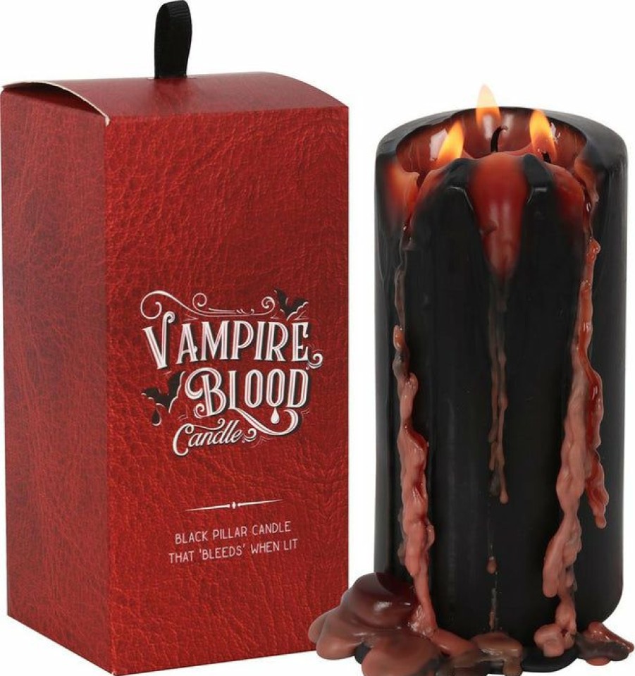 Homewares * | Top 10 Gothic Gifts Gothic Homewares Vampire Blood [Large] | Pillar Candle