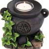 Homewares * | Wholesale Gothic Gifts Gothic Homewares Witches Cauldron | Tealight Candle Holder