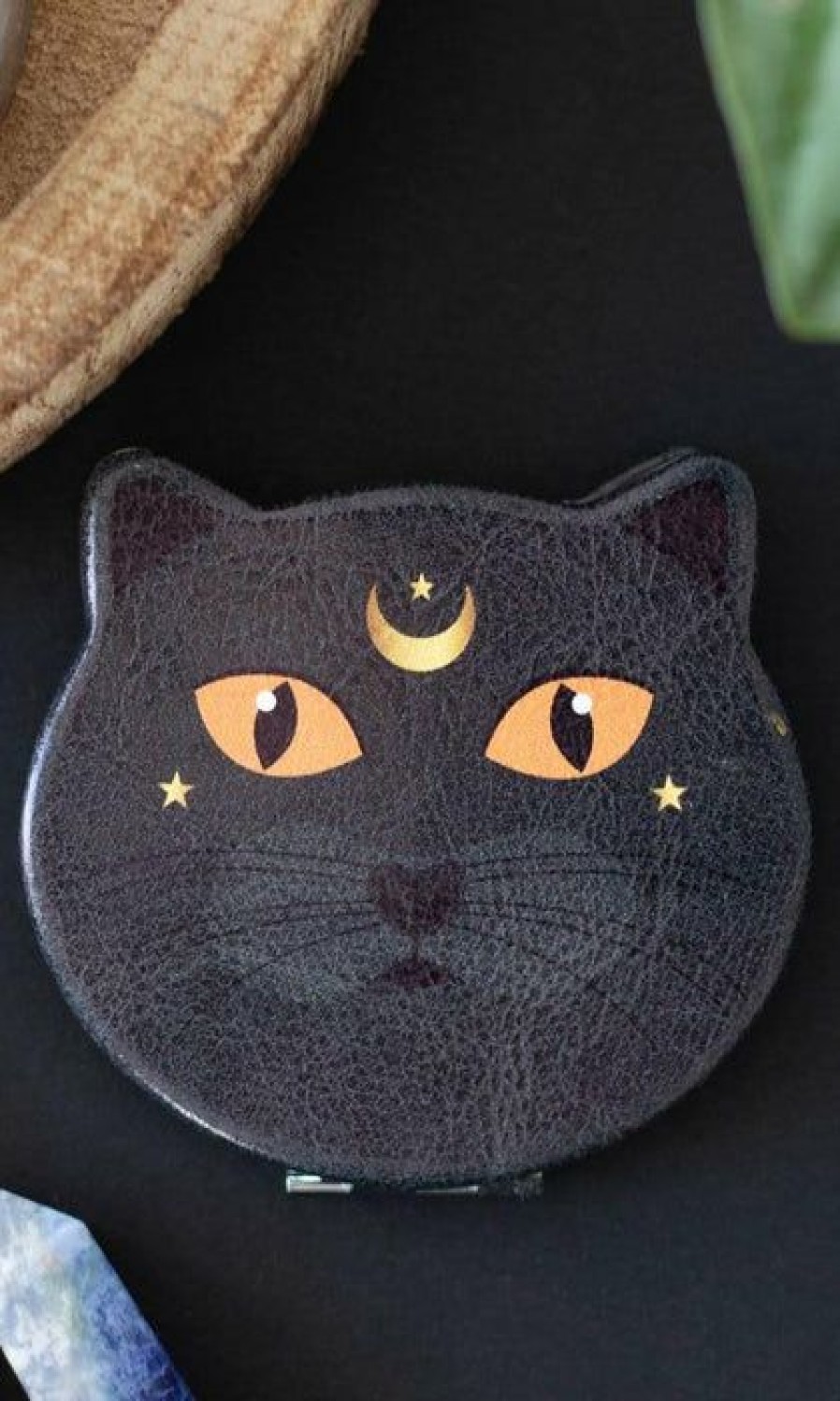 Styles * | Promo Gothic Gifts Cats Gothiccat | Compact Mirror