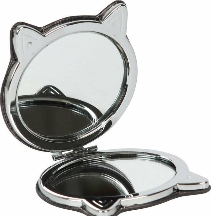 Styles * | Promo Gothic Gifts Cats Gothiccat | Compact Mirror