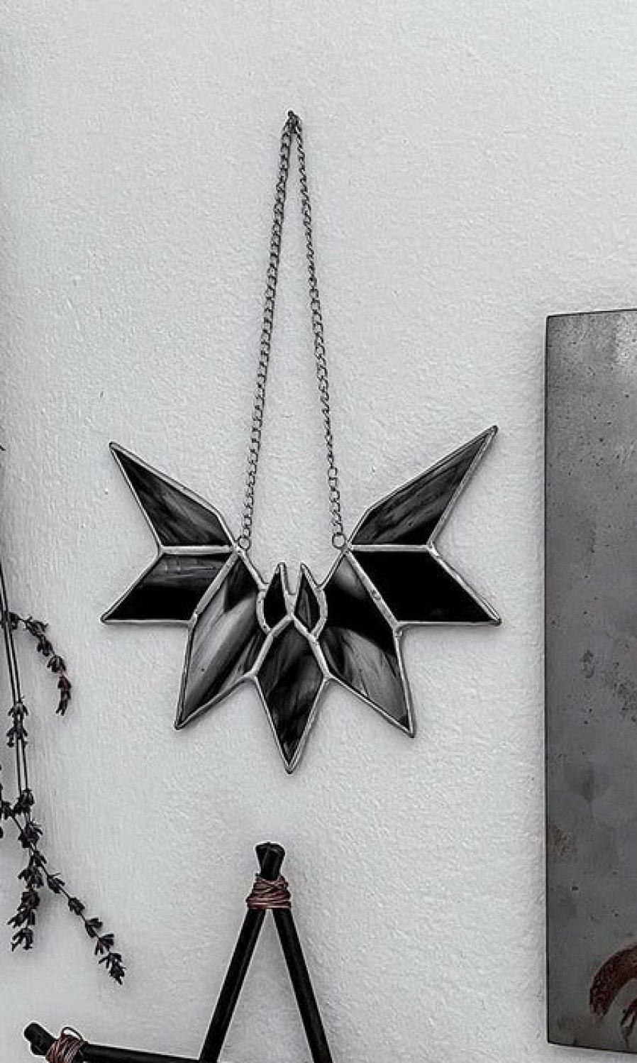 Styles * | Best Reviews Of Killstar Bats Bat Stained Glass | Wall Hanging"