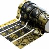 Accessories * | Cheap Ectogasm All Witchy Washi [Black/Gold] | Tape