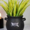 Homewares * | Best Pirce Gothic Gifts Gothic Homewares Triple Moon | Cauldron Plant Pot