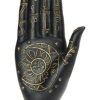 Styles * | New Gothic Gifts The Moon Black/Gold | Palmistry Hand