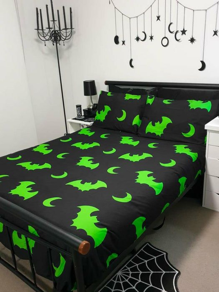 Styles * | Wholesale Hells Blankets Bats Creature Of The Night [Toxic] | King Quilt Set*