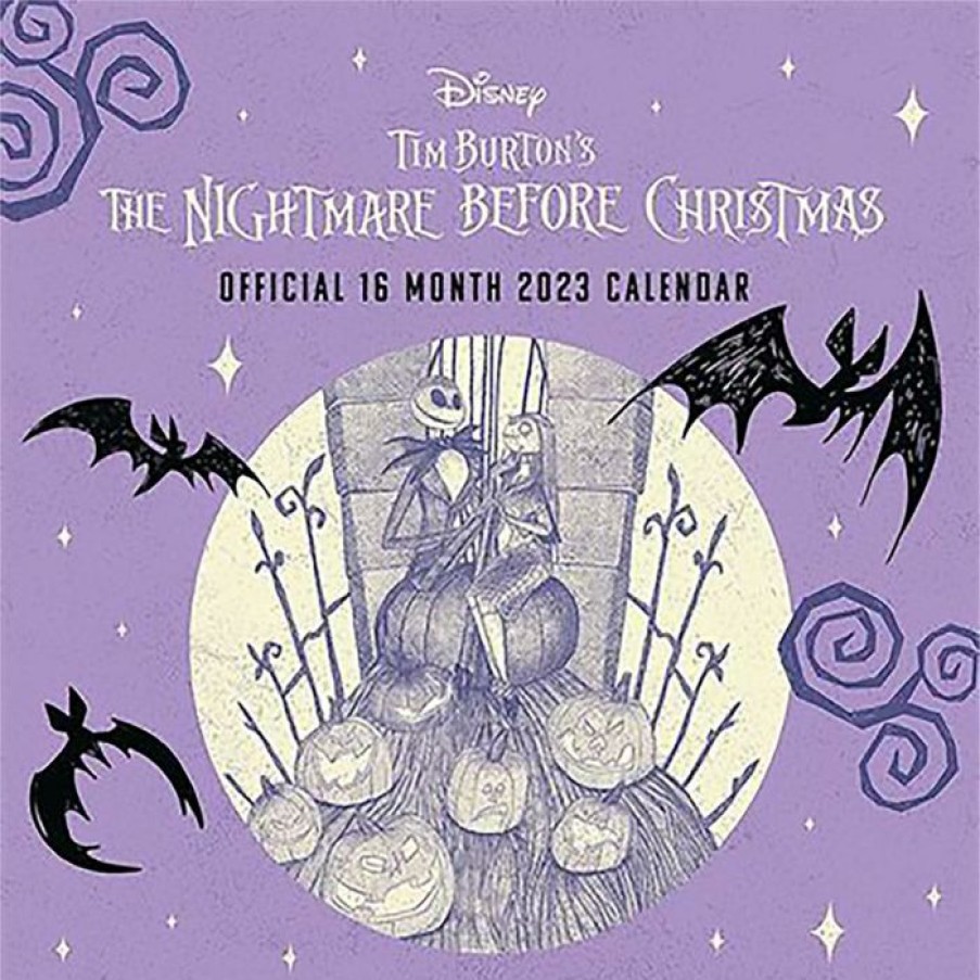 Styles * | Brand New Bats The Nightmare Before Christmas: 2023 | Square Wall Calendar