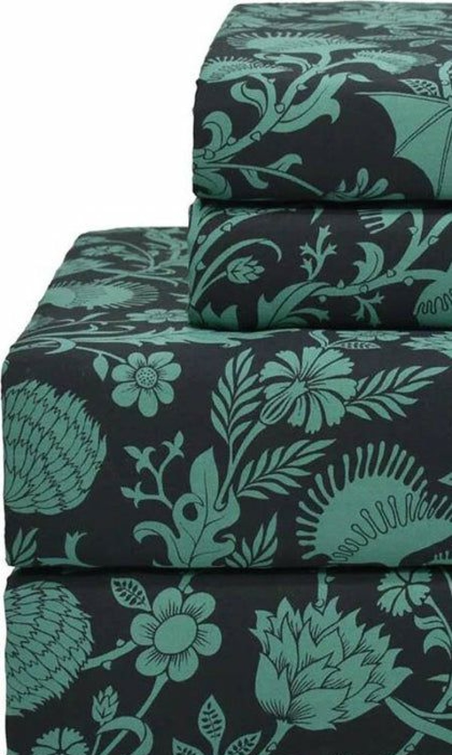 Styles * | Hot Sale Sin In Linen Absinthe Bats | Queen Sheet Set