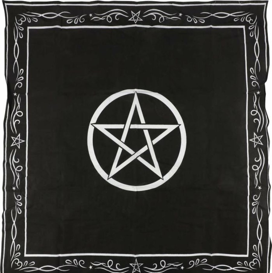 Styles * | Cheapest Gothic Gifts Pentacles & Pentagrams Large Pentagram | Altar Cloth*