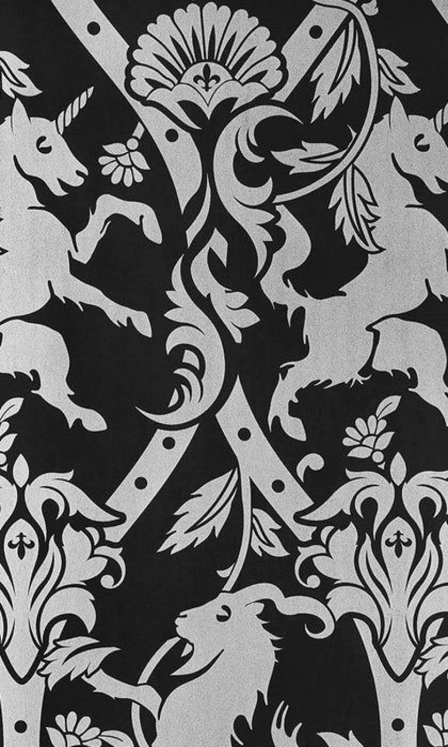 Homewares * | Best Sale Killstar Gothic Homewares Royal Beast [Black] | Wallpaper"