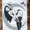 Styles * | Flash Sale Pvmpkin Art Bats Glamour Witch | Art Print