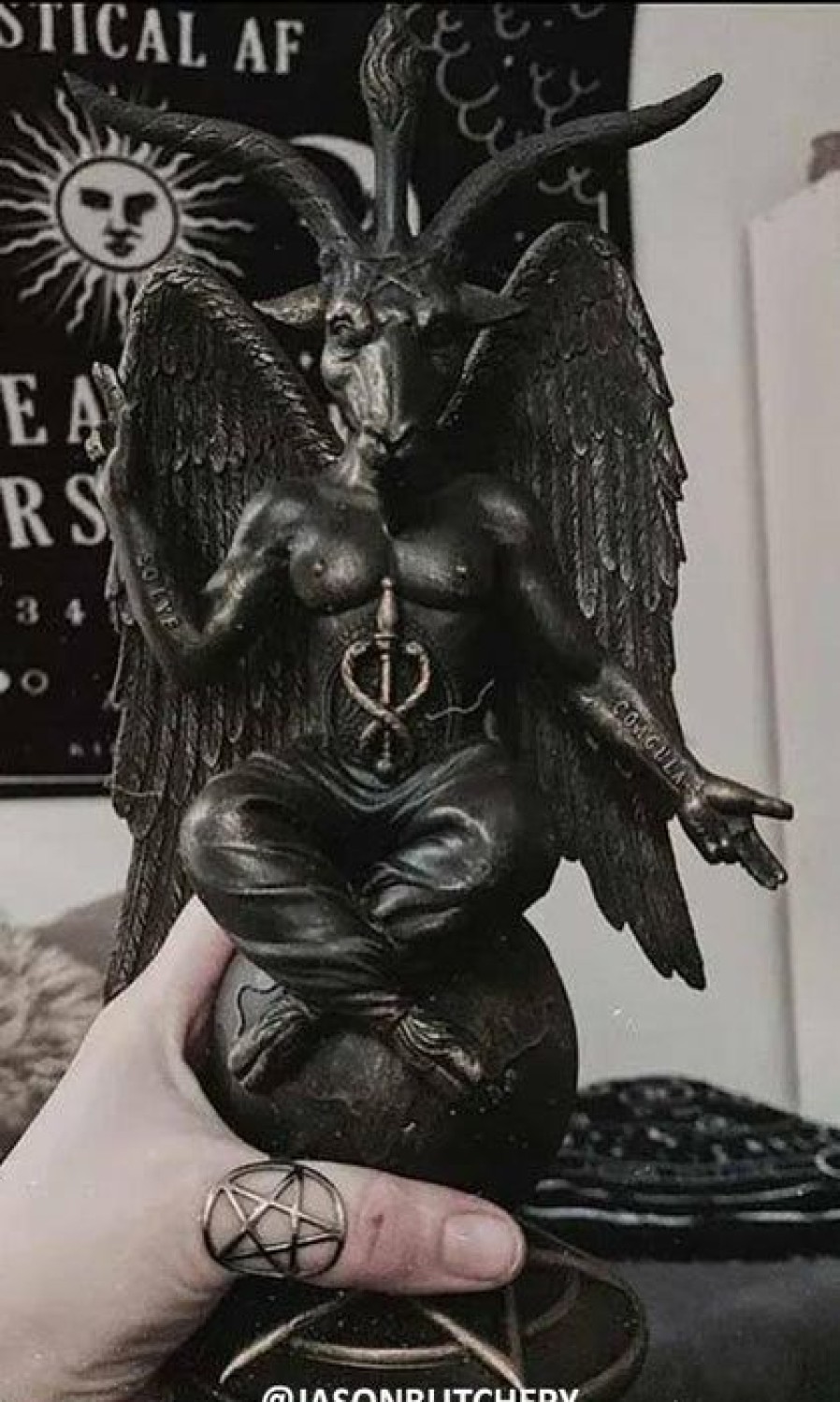 Styles * | Deals Nemesis Now Pentacles & Pentagrams Baphomet | Antiquity