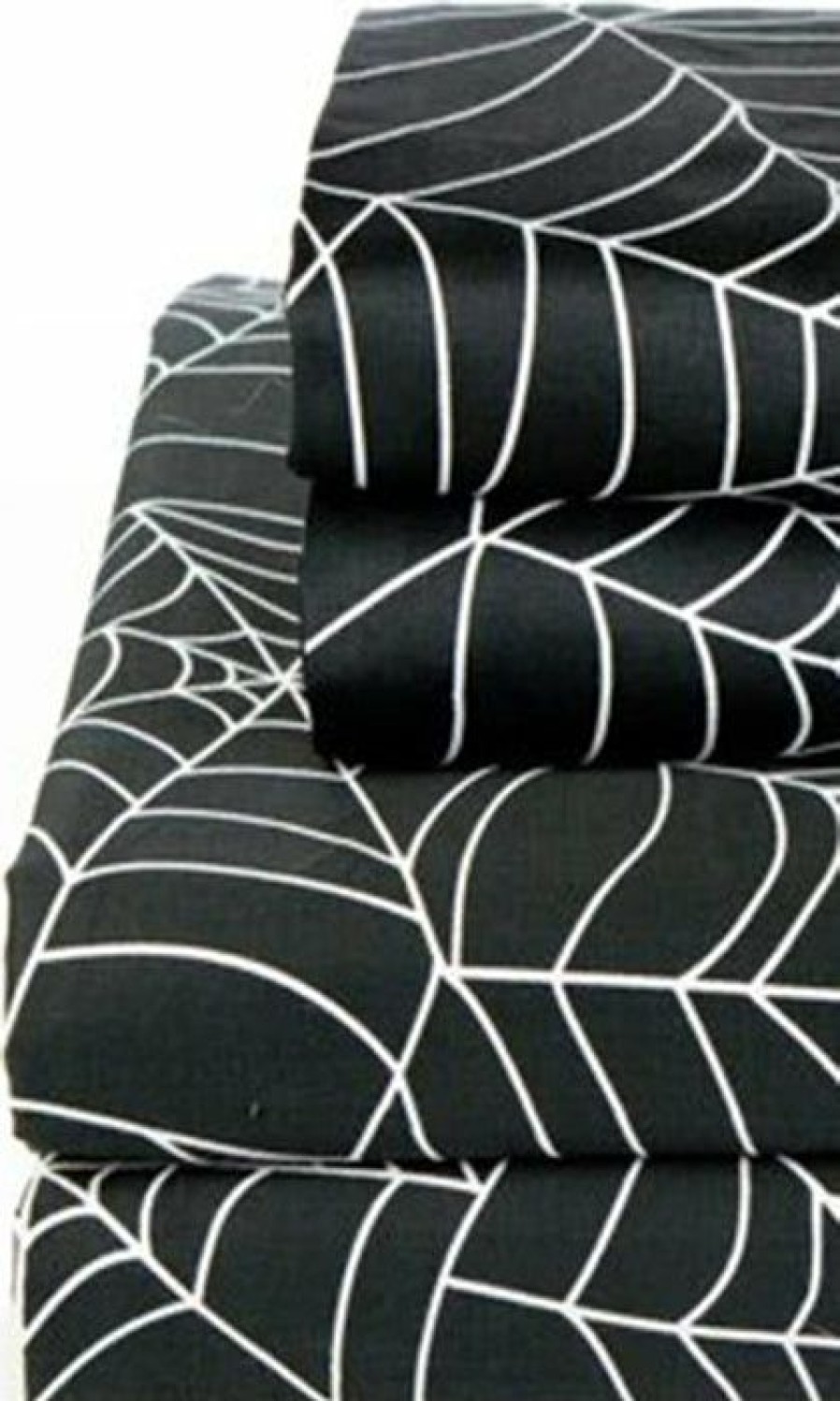 Homewares * | Best Sale Sin In Linen Gothic Homewares Spider Web | Queen Sheet Set