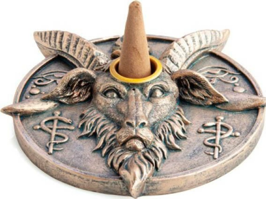 Homewares * | Wholesale Homewares Gothic Homewares Baphomet | Incense Burner & Candle Holder