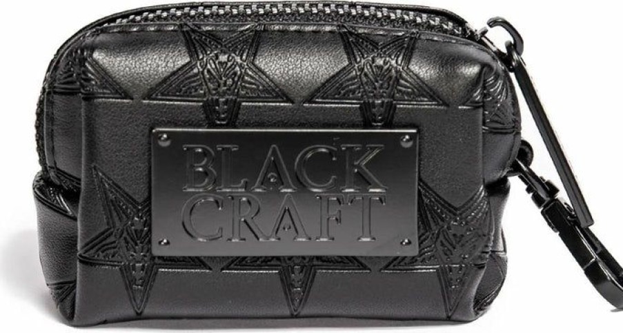 Accessories * | Wholesale Blackcraft All Baphomet Embossed | Doggie Bag Case