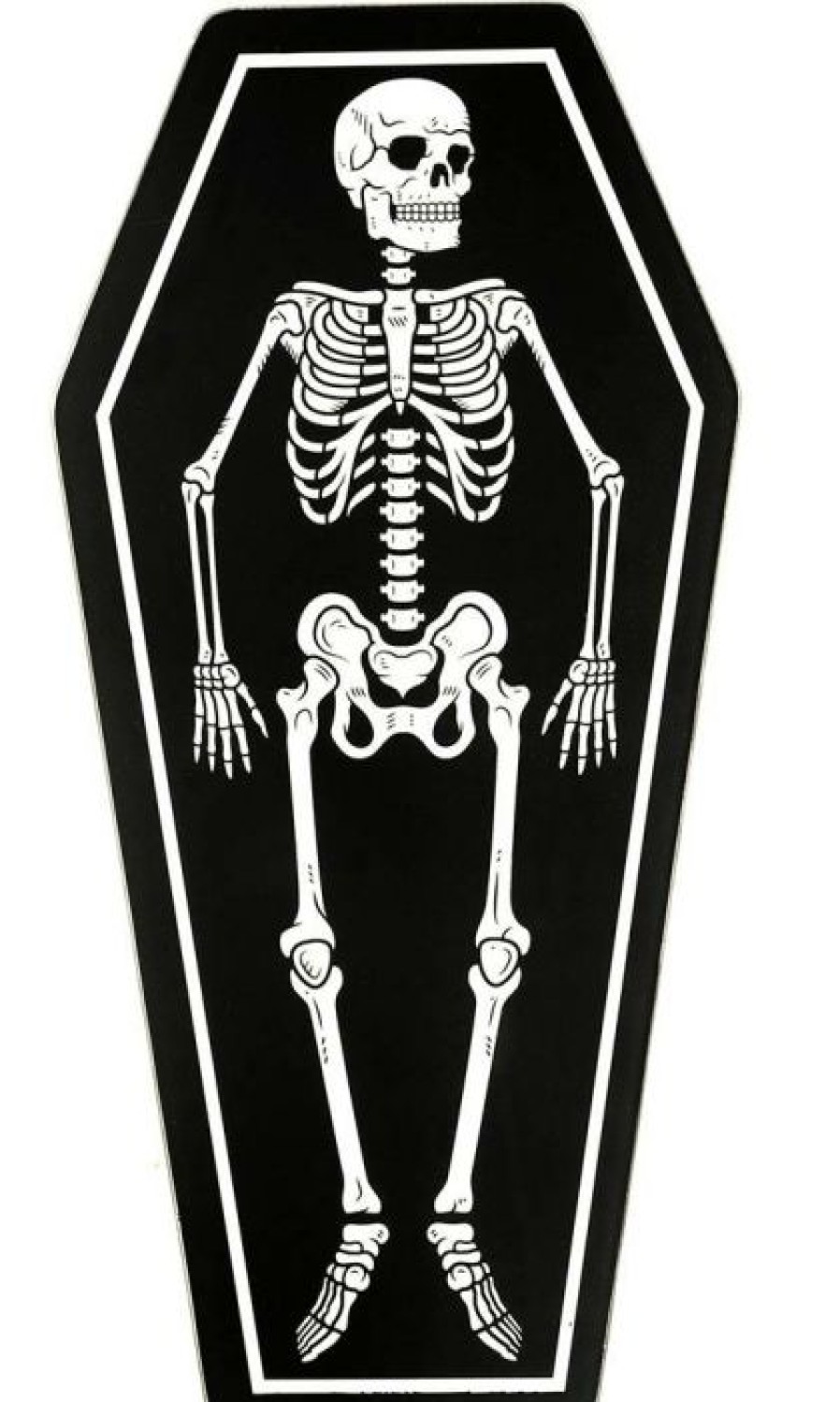 Homewares * | Best Reviews Of Sourpuss Gothic Homewares Skeleton Coffin | Kitchen Board