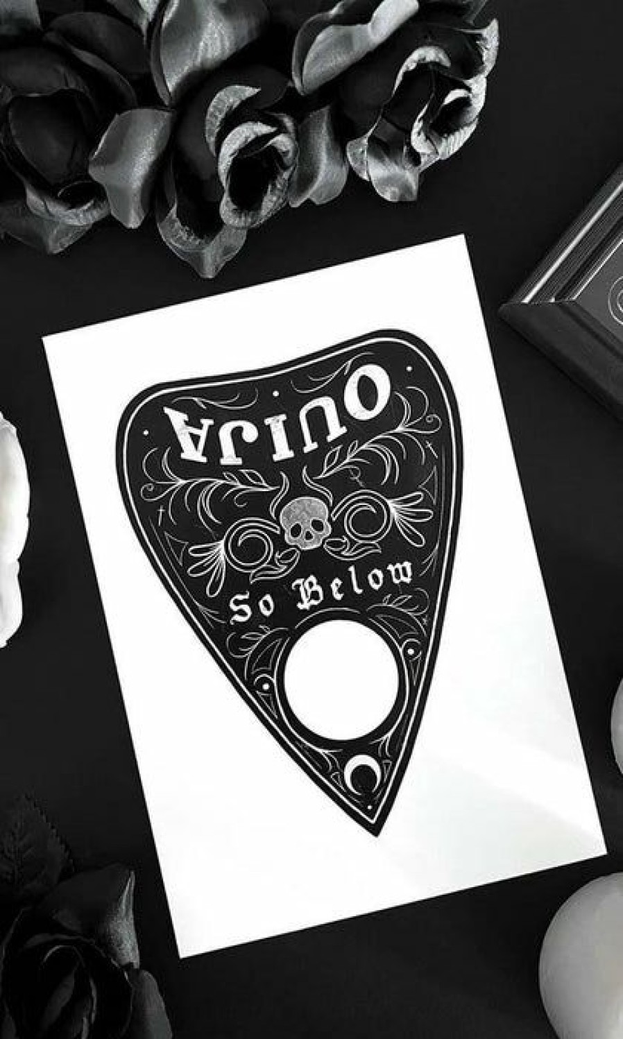 Homewares * | Top 10 Ghosts Of October Gothic Homewares So Below Gothic Planchette [A5] | Print