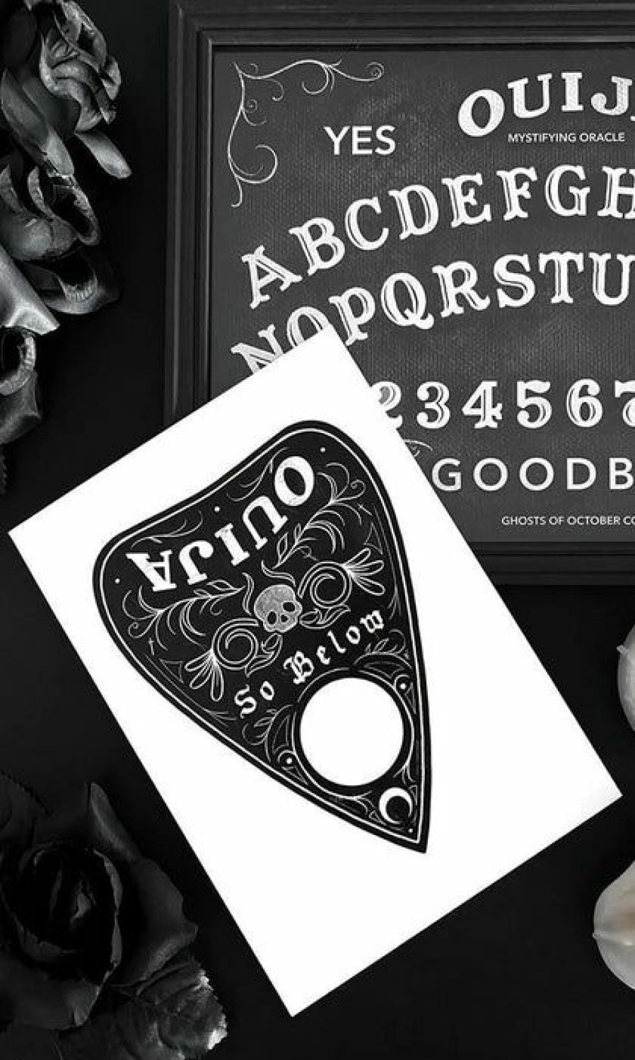 Homewares * | Top 10 Ghosts Of October Gothic Homewares So Below Gothic Planchette [A5] | Print