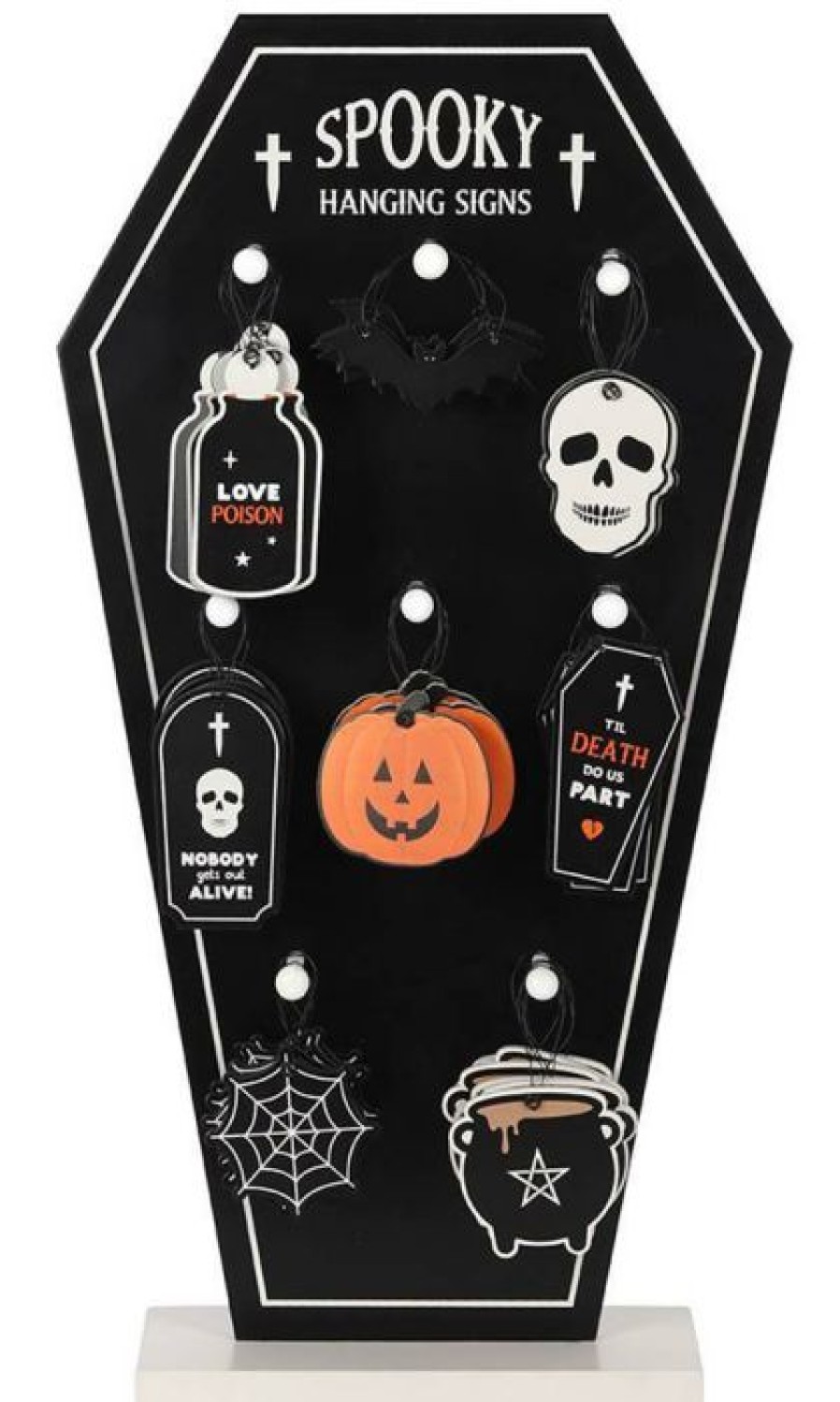 Styles * | Cheapest Gothic Gifts Bats Spooky Mini | Hanging Signs