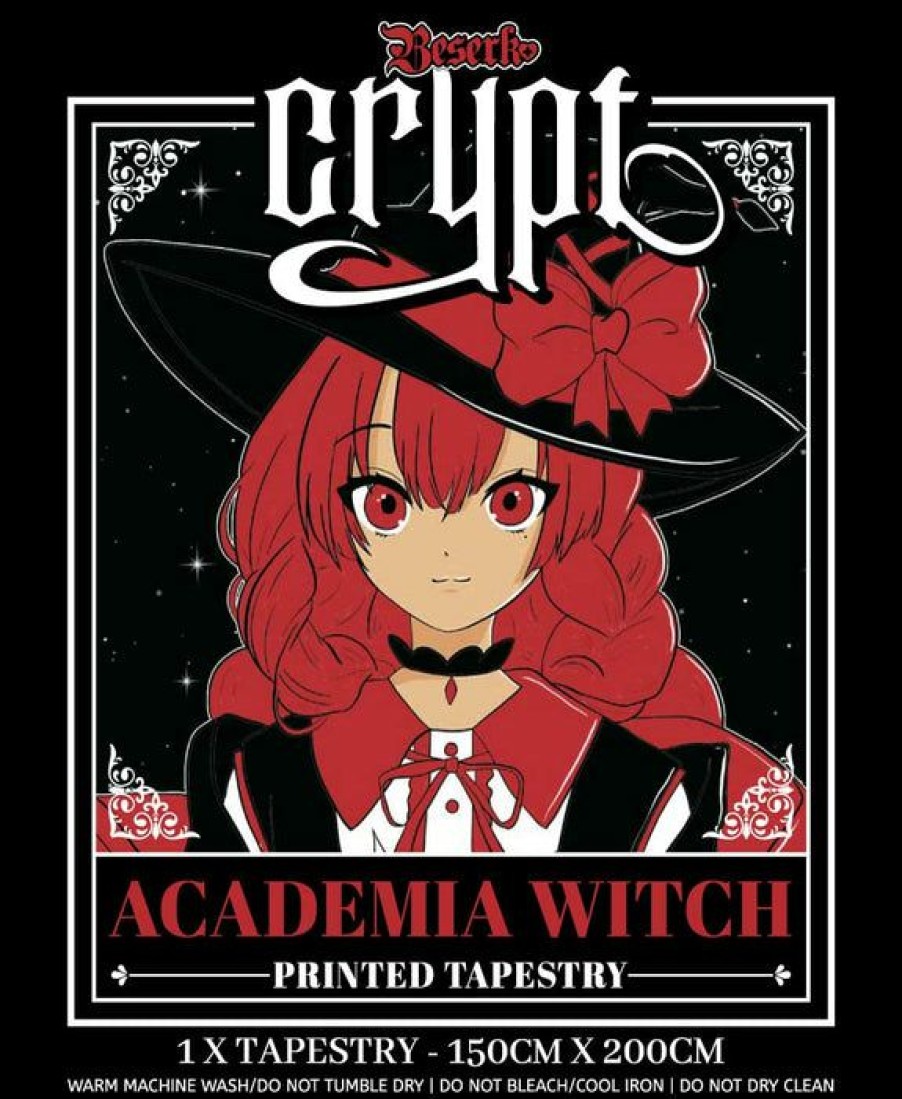 Pop Culture * | Hot Sale Beserk Crypt Anime & Manga Academia Witch [Red] | Tapestry Blanket