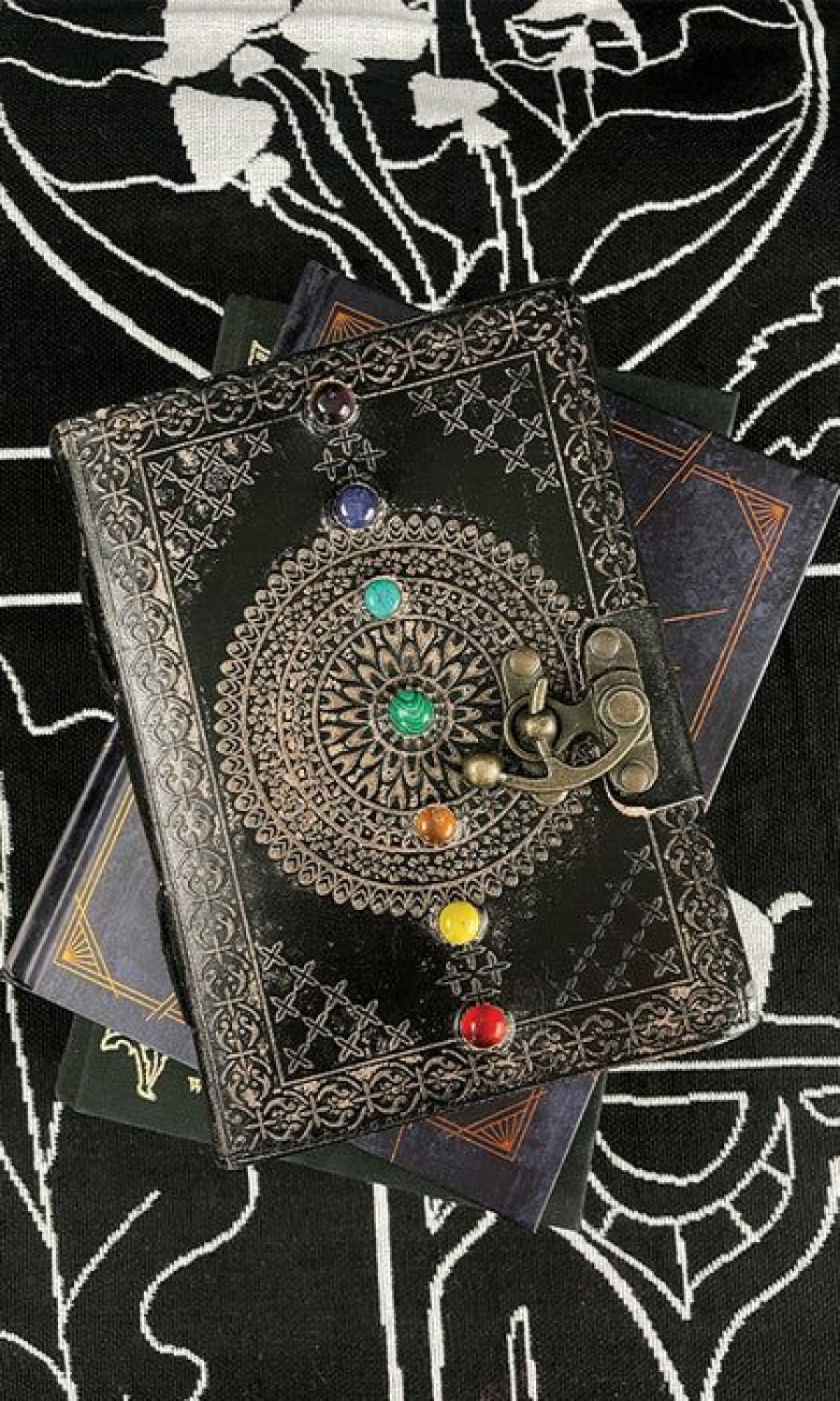 Homewares * | Best Pirce Gothic Gifts Gothic Homewares Chakra | Leather Journal